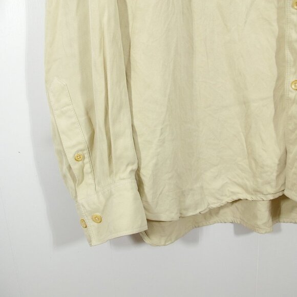 Tommy Bahama 100% Silk Button Up Shirt Adult Extra Large Beige Tan Casual Mens - Picture 4 of 8